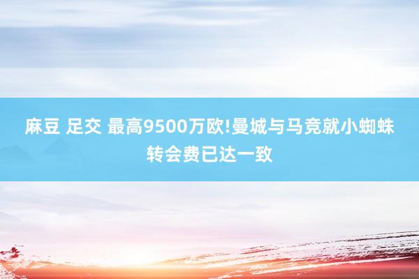 麻豆 足交 最高9500万欧!曼城与马竞就小蜘蛛转会费已达一致